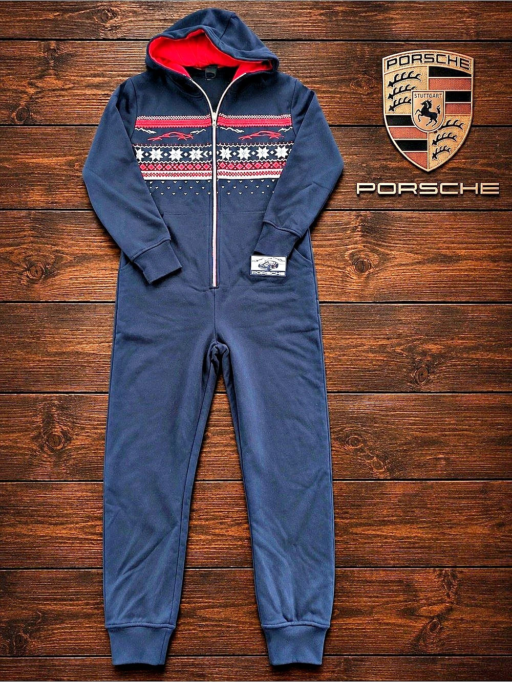 Porsche Unisex Small Fleece Onesie / Christmas Jumpsuit